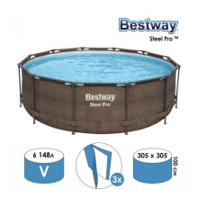 Бассейн каркасный BestWay 5617P Steel Pro 305x100 см
