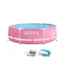 Бассейн каркасный Intex Metal Frame 244x76 см (28290) Розовый