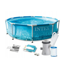 Бассейн каркасный Intex Beachside Metal Frame с фильтр-насосом 305x76 см (28208NP)
