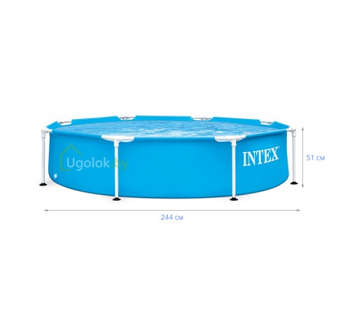 Бассейн каркасный Intex Metal Frame 244x51 см (28205)