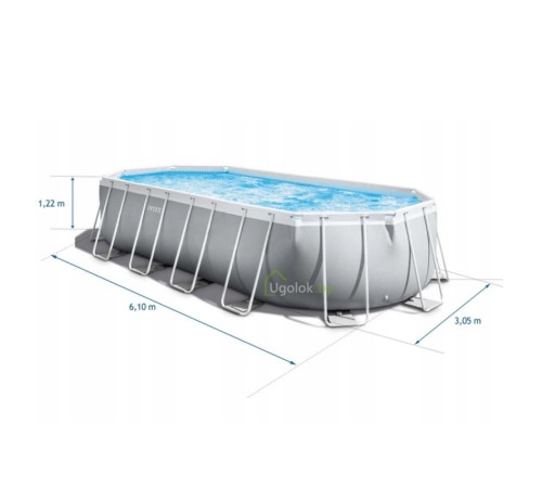 Бассейн каркасный Intex Prism Frame 610x305x122 см (26798)