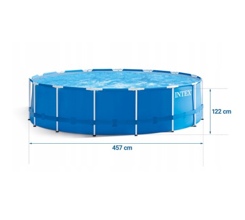 Бассейн каркасный Intex Metal Frame 457x122 см (28242NP)