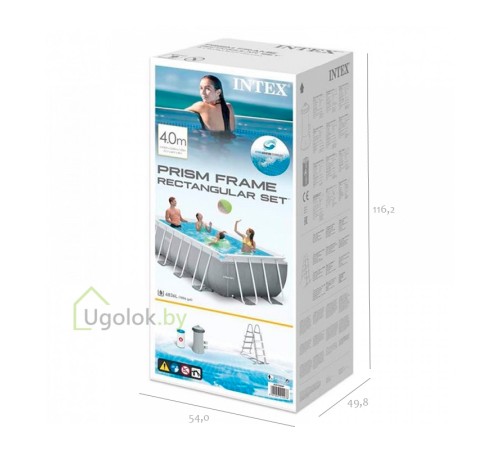 Бассейн каркасный Intex Prism Frame 400x200x100 см (26788NP)
