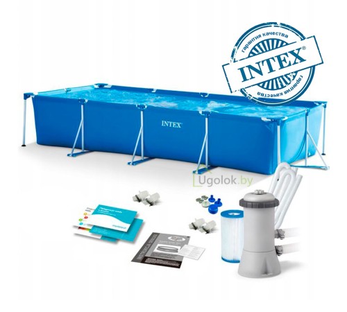 Бассейн каркасный Intex с фильтр-насосом 450x220x84 см (28274NP)